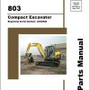 GEHL Compact Excavator 803 Parts Manual 918076E