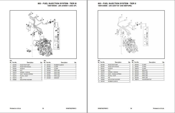 GEHL Compact Excavator 803 Parts Manual 918076E 1