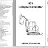 GEHL Compact Excavator 803 Service Manual 918169A