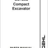 GEHL Compact Excavator GE1202 Parts Manual 908171