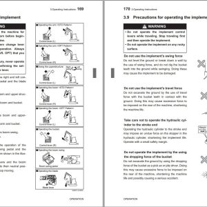 GEHL Compact Excavator M100 Operators Manual 50940495C 1