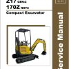 GEHL Compact Excavator Z17 GEN2 170Z NXT2 Service Manual 50940307 REVA