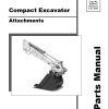 GEHL Compact Excavator Z17 to M1000M Parts Manual 50940127I