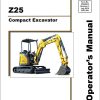 GEHL Compact Excavator Z25 Operators Manual 50940254C