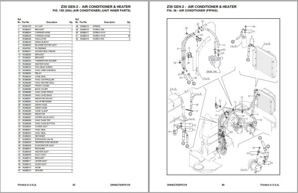 GEHL Compact Excavator Z35 Gen2 Parts Manual 50940278B 1