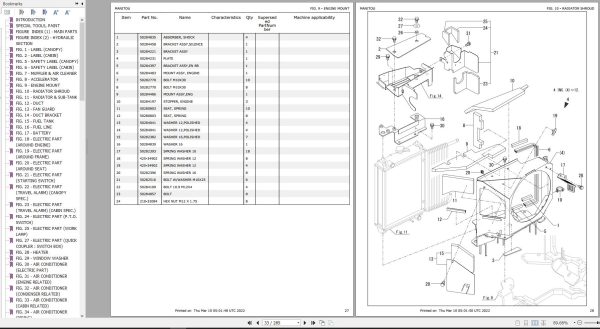 GEHL Compact Excavator Z35 Parts Manual 50940088
