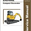 GEHL Compact Excavator Z45 450Z Service Manual 50940111 REVA
