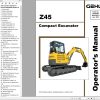 GEHL Compact Excavator Z45 Operators Manual 50940099A