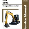 GEHL Compact Excavator Z55 550Z Service Manual 50940331 REVA