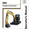 GEHL Compact Excavator Z55 Operators Manual 50940327B