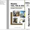 GEHL Compact Excavators 153 193 223 Operators Manual 909824D