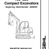 GEHL Compact Excavators 193 223 Parts Manual 918036B