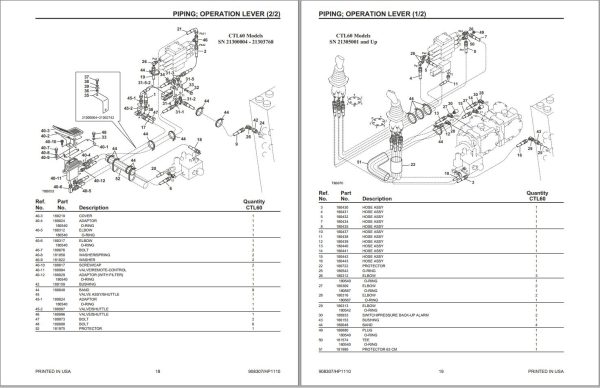 GEHL Compact Track Loader CTL60 CTL70 CTL80 Parts Manual 908307H 1