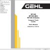GEHL Compact Track Loader RT105 RT105 X Series Parts Manual 50950435D