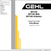 GEHL Compact Track Loader RT135 RT135 X Series Parts Manual 50950467C