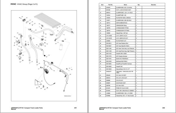 GEHL Compact Track Loader RT135 RT135 X Series Parts Manual 50950467C 1