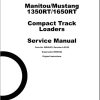 GEHL Compact Track Loader RT135 RT165 Service Manual 50950470 REVA