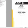 GEHL Compact Track Loader RT165 RT165 X Series Operators Manual 50950264G
