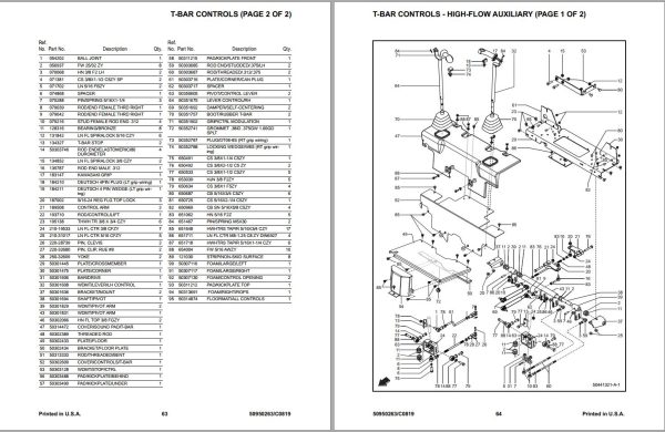GEHL Compact Track Loader RT165 RT165 X Series Parts Manual 50950263C 1