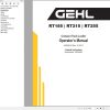 GEHL Compact Track Loader RT185 RT215 RT255 Operators Manual 50940610D