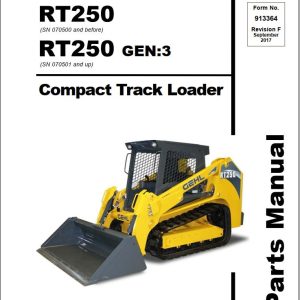 GEHL Compact Track Loader RT250 RT250Gen3 Parts Manual 913364F