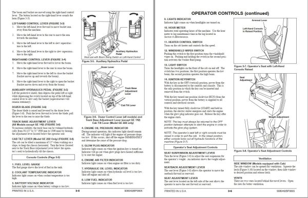 GEHL Crawler Excavator GE142 GE152 GE192 GE222 Operators Manual 908049A 1