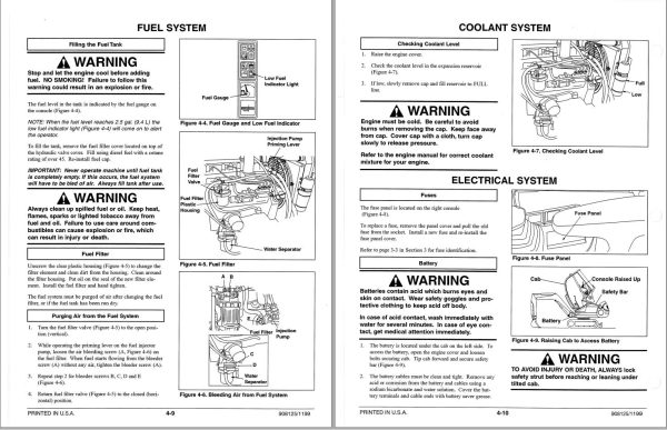 GEHL Crawler Excavator GE272 GE292 GE342 GE362 Operators Manual 908125A 1
