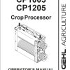 GEHL Crop Processor CP1005 CP1205 Operators Manual 908160B