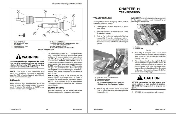 GEHL Disc Mower 1162 1165 Operators Manual 909793B 1