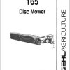 GEHL Disc Mower 165 Service Parts Manual 906558A