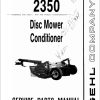 GEHL Disc Mower Conditioner 2350 Service Parts Manual 904228A
