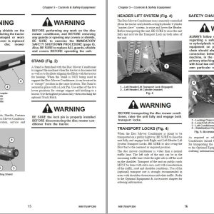 GEHL Disc Mower Conditioner 2415 2418 Operators Manual 908176A 1