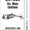 GEHL Disc Mower Conditioner DC1080 Operators Manual 903020A