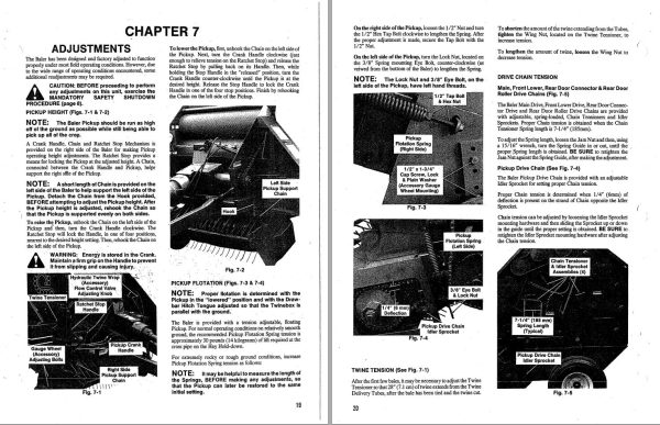 GEHL Fixed Chamber Round Baler 1310 Operators Manual 1