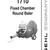 GEHL Fixed Chamber Round Baler 1710 Service Parts Manual 906076A