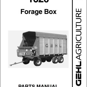 GEHL Forage Box 1620 Parts Manual 909862B