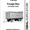 GEHL Forage Box 1840 Parts Manual 909861C