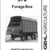 GEHL Forage Box BU970 Parts Manual 907144B