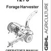 GEHL Forage Harvester 1275 Operators Manual 908011A