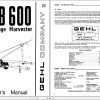 GEHL Forage Harvester CB600 Operators Manual 901558A