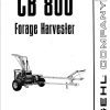 GEHL Forage Harvester CB800 Operators Manual 902207A
