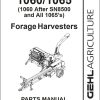 GEHL Forage Harvesters 1060 1065 Parts Manual 907521A