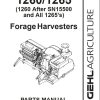 GEHL Forage Harvesters 1260 1265 Parts Manual 907169A