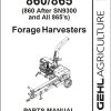 GEHL Forage Harvesters 860 865 Parts Manual 907506A