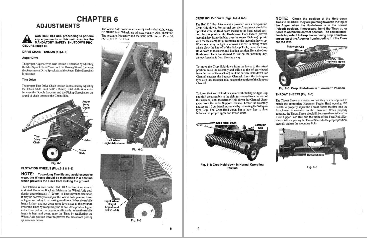 GEHL Hay Attachment HA1110 Operators Manual 903674A 1