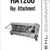 GEHL Hay Attachment HA1200 Operators Manual 903040A