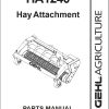 GEHL Hay Attachment HA1240 Parts Manual 908142A