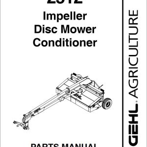 GEHL Impeller Disc Mower Conditioner 2512 Parts Manual 909872A