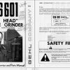 GEHL Knife Grinder HS601 Service and Parts Manual 901460C
