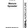 GEHL Manure Spreader 1177 Parts Manual 907541B